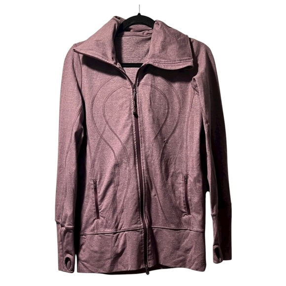 Lululemon Stride Jacket II Heathered Mauve size 8 EUC Athleisure Activewear - Picture 3 of 9